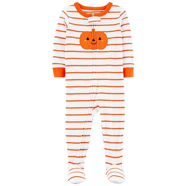 Baby Carter s Halloween Pumpkin Footie Pajamas