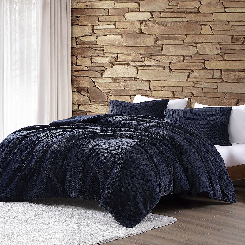 Avondale Manor Lele Jacquard Plush Comforter Set with Shams, Blue, Twin