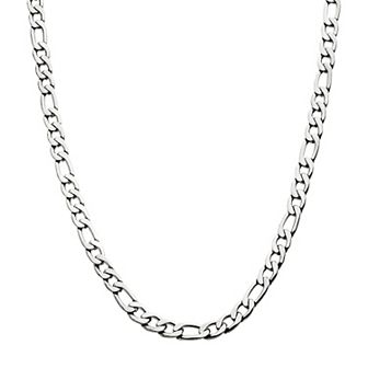 DANTE Stainless Steel 6 mm Figaro Chain Necklace