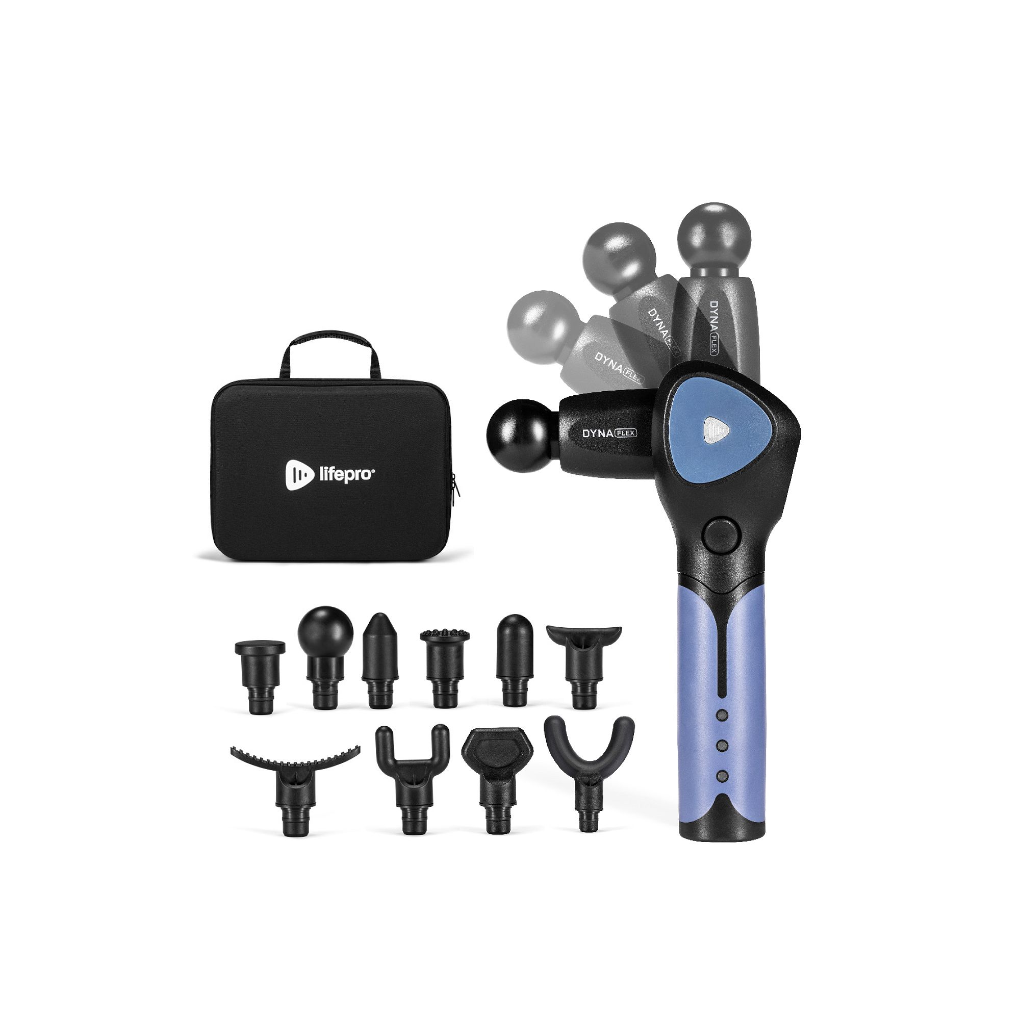 LifePro DynaFlex Massage Gun, Blue