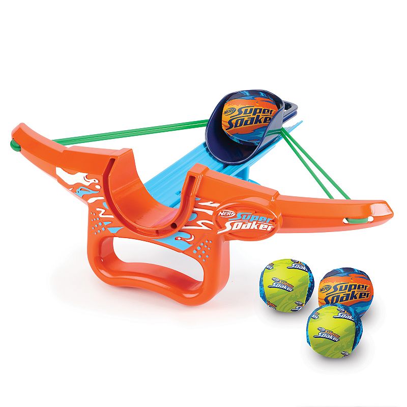 Nerf Super Soaker Storm Ball Sling & Soak Wrist Rocket Water Toy, Multicolo