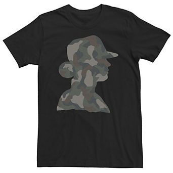 Big & Tall Soldier Side Profile Camouflage Fill Tee