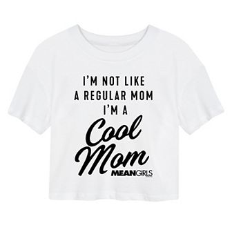 Juniors' Mean Girls Cool Mom Cropped Tee