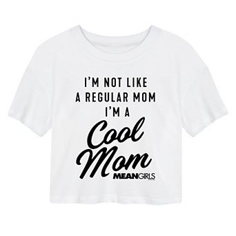 Juniors' Mean Girls Cool Mom Cropped Tee