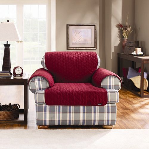 Sure Fit™ Duck Cloth Chair Pet Cover