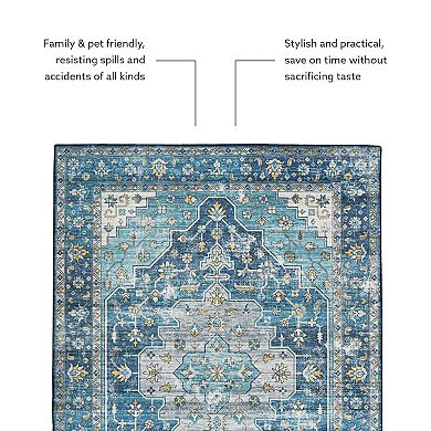 Linon Sariah Machine Washable Rug
