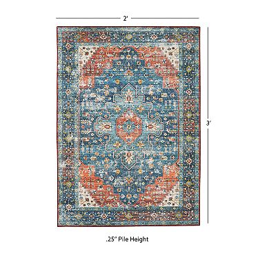 Linon Markum Machine Washable Rug