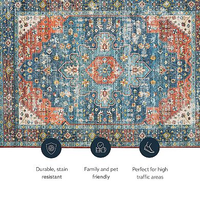 Linon Markum Machine Washable Rug