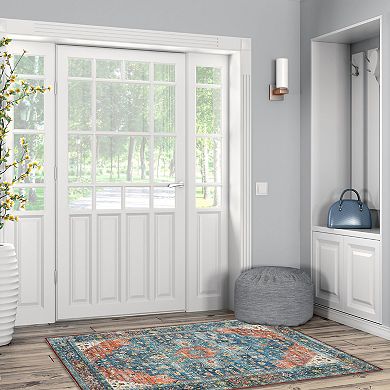 Linon Markum Machine Washable Rug
