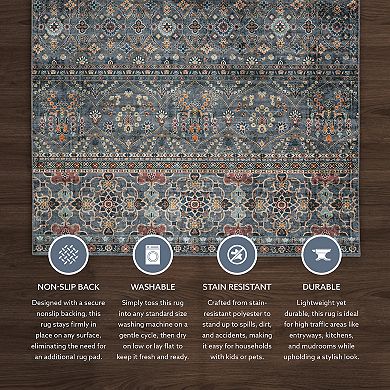 Linon Grant Machine Washable Rug