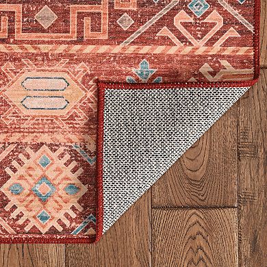 Linon Devlin Machine Washable Rug