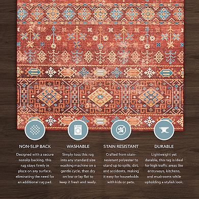 Linon Devlin Machine Washable Rug