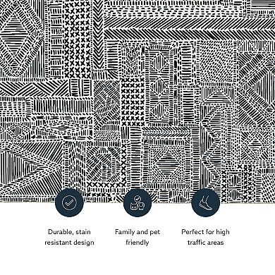 Linon Cayden Machine Washable Rug