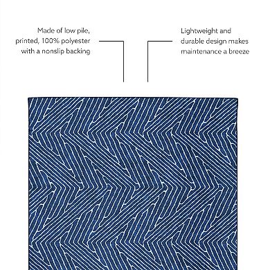 Linon Fuller Machine Washable Rug