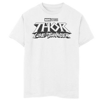 Boys 8-20 Marvel Thor Love And Thunder Basic Logo Graphic Tee