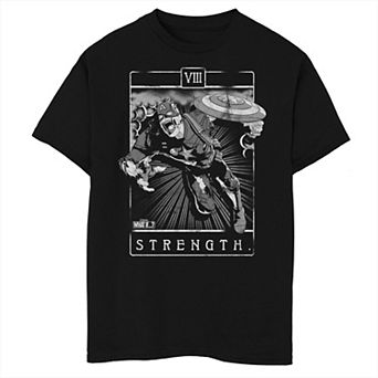 Boys 8-20 Marvel What If Captain Zombie Tarot Card Graphic Tee