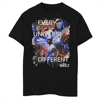Boys 8-20 Marvel What If Character Collage Quote Graphic Tee