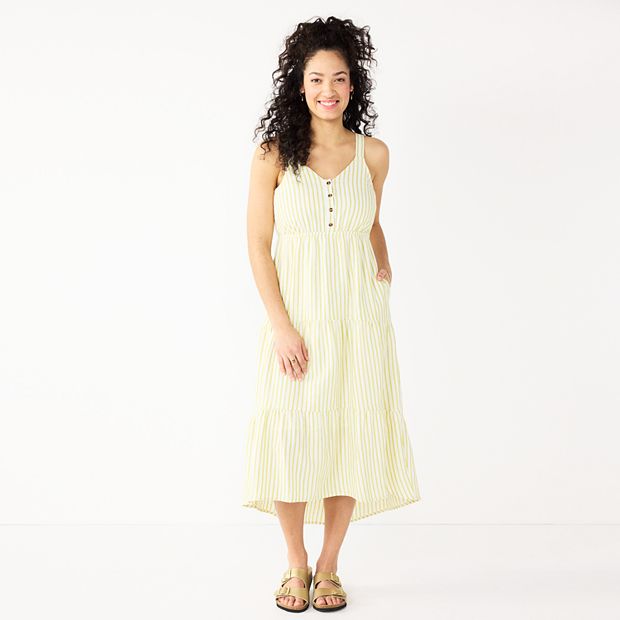 Aerie tiered hotsell midi dress