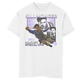 Boys 8-20 Marvel What If Killmonger Special Ops Poster Graphic Tee