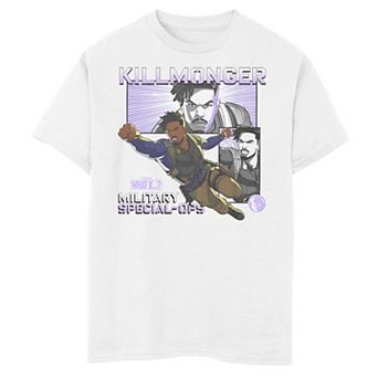 Boys 8-20 Marvel What If Killmonger Special Ops Poster Graphic Tee