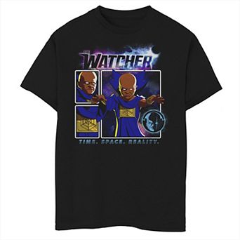 Boys 8-20 Marvel What If The Watcher Comic Panels Graphic Tee
