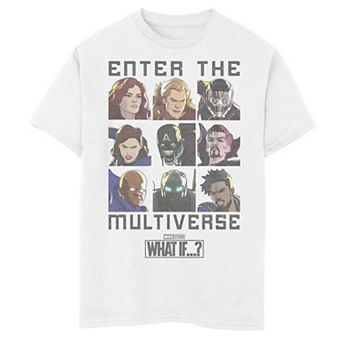 Boys 8-20 Marvel What If Enter The Multiverse Quote Graphic Tee