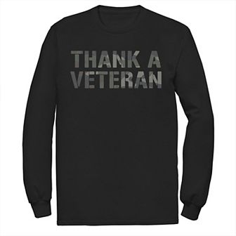 Men's Veterans Day "Thank A Veteran" Camouflage Tee