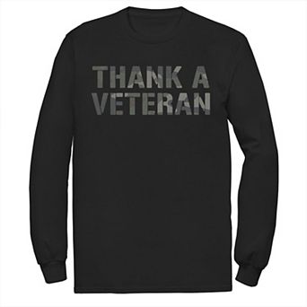 Men's Veterans Day "Thank A Veteran" Camouflage Tee