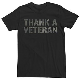 Men's Veterans Day "Thank A Veteran" Camouflage Tee