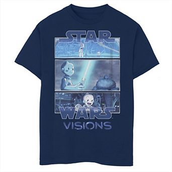 Boys 6-20 Star Wars Visions Tri Panel Logo Graphic Tee