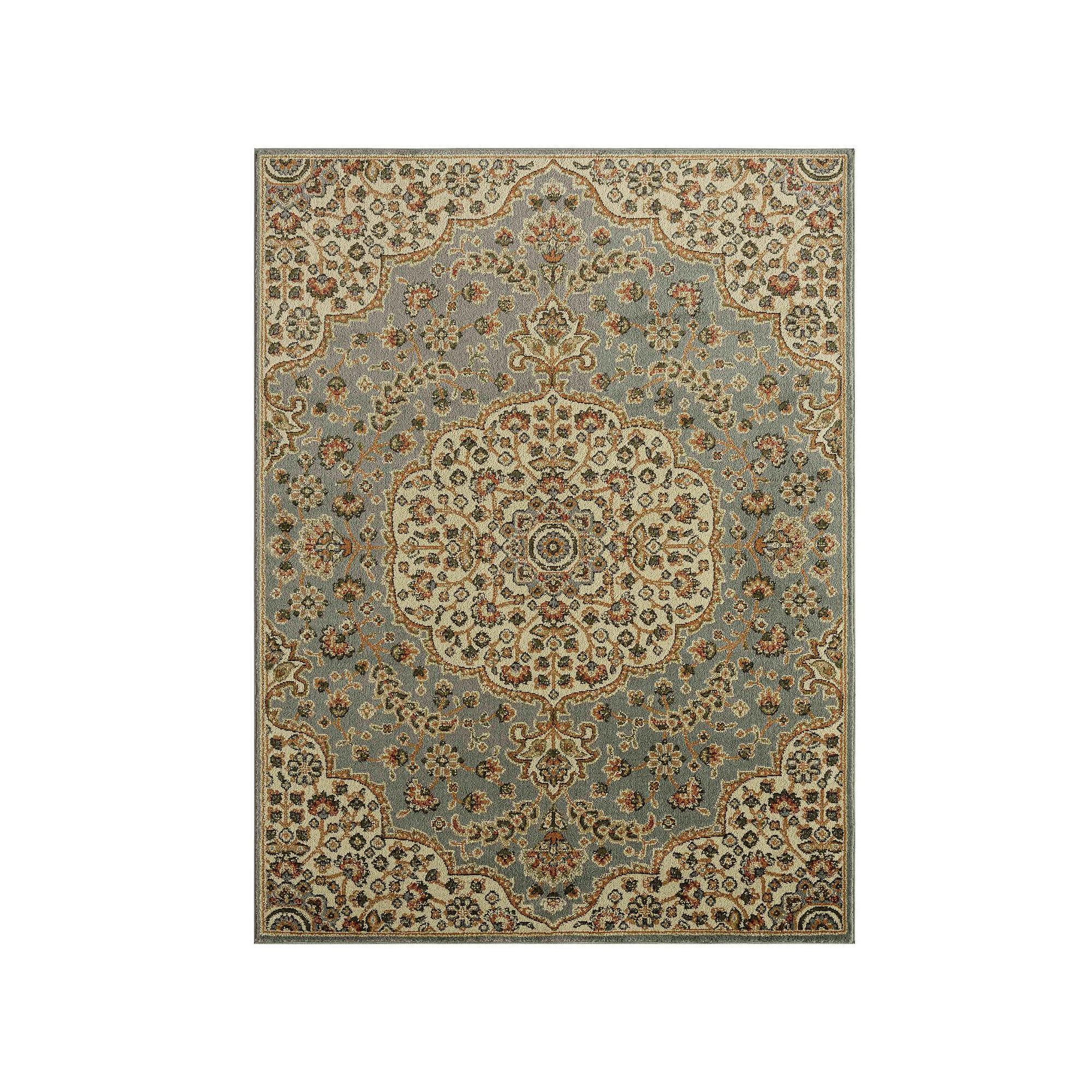 Home Dynamix Royalty Medallion Area Rug, Blue Ivory