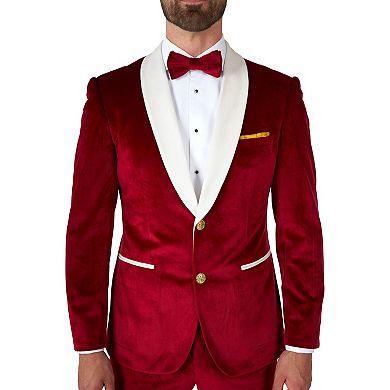 Men's OppoSuits Modern-Fit Velvet Vibes Classy Santa Christmas Novelty Suit Set