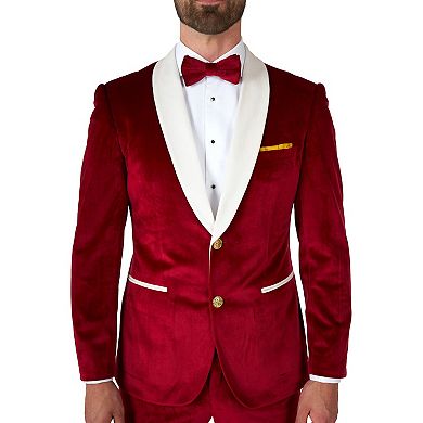 Men's OppoSuits Modern-Fit Velvet Vibes Classy Santa Christmas Novelty Suit Set