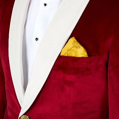 Men's OppoSuits Modern-Fit Velvet Vibes Classy Santa Christmas Novelty Suit Set