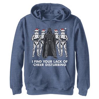 Boys 8-20 Star Wars Vader Trooper Lack Cheer Christmas Graphic Hoodie