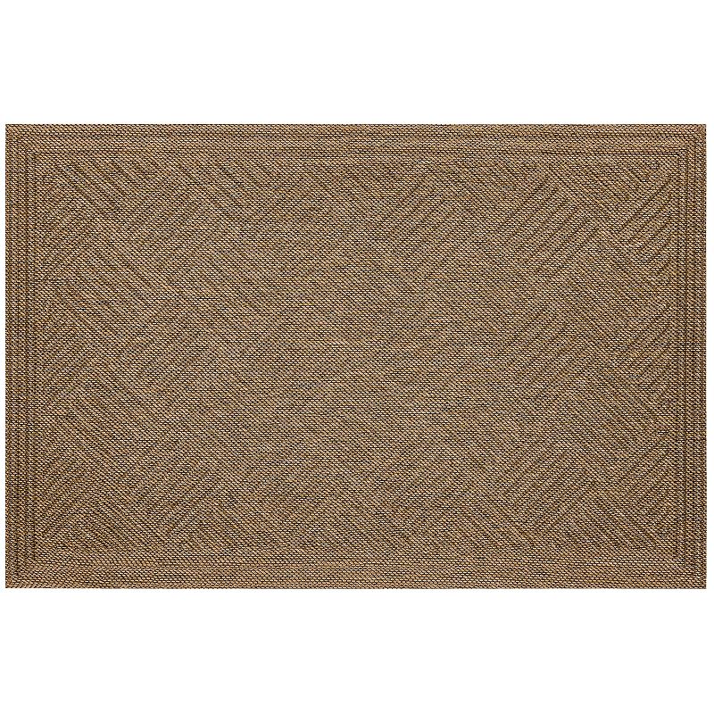 Mohawk Home Parquet Impressions Jacquard Doormat, Brown, 18X30