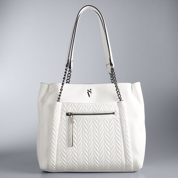 Simply Vera Vera Wang Sintra Crossbody Bag - Ruched Brilliant White