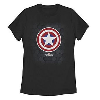 Juniors' Marvel Gamerverse Captain America Symbol Tee