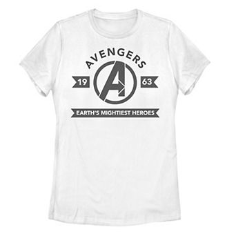 Juniors' Marvel Avengers 1963 Mightiest Heroes Logo Tee