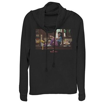 Juniors' Marvel WandaVision Agnes 80's Cowlneck Graphic Lightweight Long Sleeve