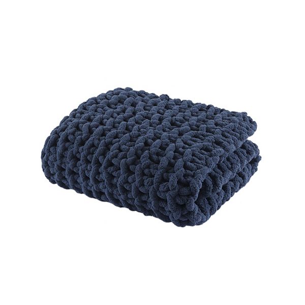 Kohls chunky knit blanket sale