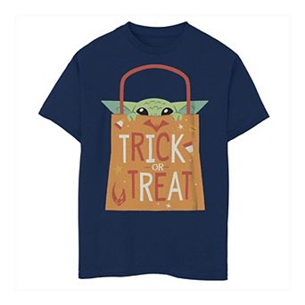 Boys 8-20 Star Wars Grogu Trick Or Treat Bag Graphic Tee