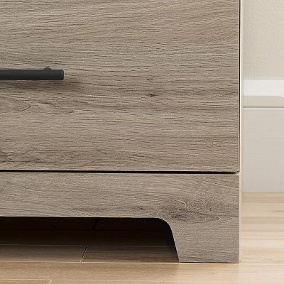 south shore grey oak dresser Acme Estevon Dresser, Gray Oak Finish