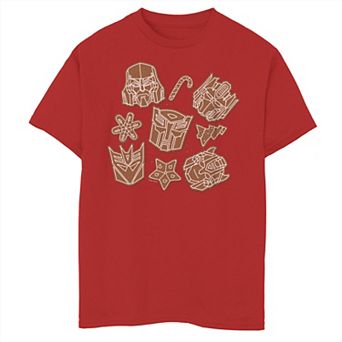 Boys 8-20 Transformers Character Collager Gingerbread Graphic Tee