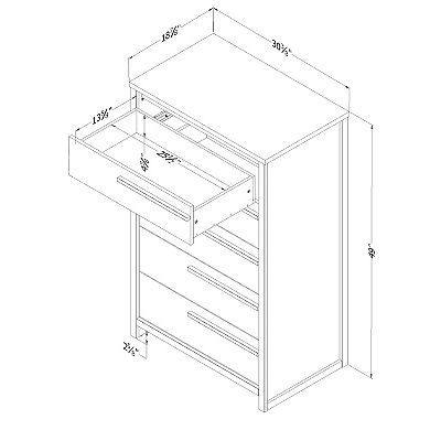 South Shore Tao 5-Drawer Chest