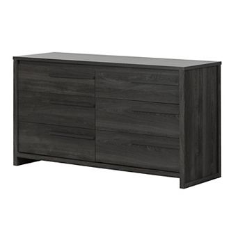South Shore Reevo 6-Drawer Wood Finish Double Dresser