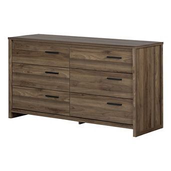 South Shore Reevo 6-Drawer Wood Finish Double Dresser