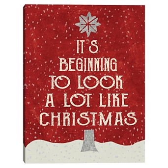 Masterpiece Look Like Christmas by Erin Clark Canvas Wall Art