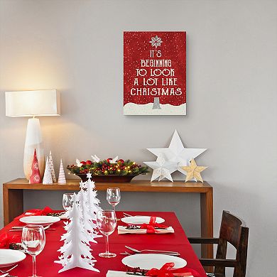 Masterpiece Look Like Christmas by Erin Clark Canvas Wall Art