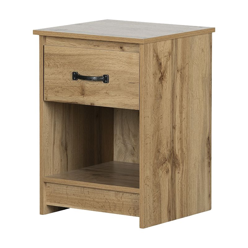 South Shore Tassio 1-Drawer Nightstand, Brown